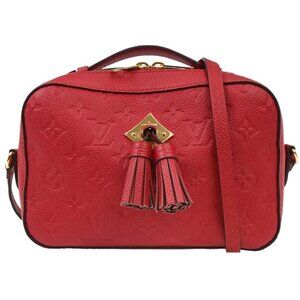 Louis Vuitton Red Monogram Empreinte Saintonge Crossbody M44606 CA4188 XX06013